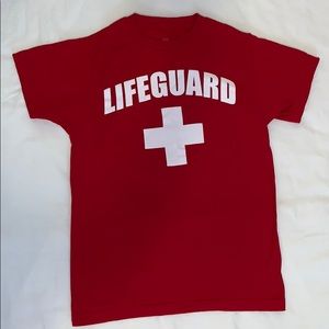 Red lifeguard T-shirt